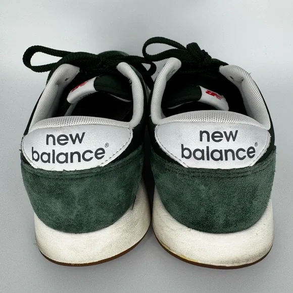 New Balance Men's Forest Green and White Sneakers - Picture 5 of 9